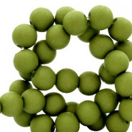 Acryl Perlen 4mm matt Oregano green